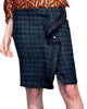 Tweed Pencil Skirt In Copper Teal - thumbnail