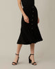 Trumpet Hem Skirt In Black - thumbnail