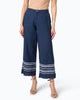 Vera Cruz Linen Pant In Navy/White - thumbnail