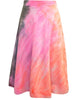 Women'S Double Knee-Length Voile Skirt In Neon Stripe - thumbnail