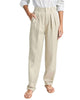 Double Pleat Pant In Twill In Putty - thumbnail