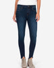 Resting Connie Ankle Skinny Jeans In Dark Stone Wash - thumbnail