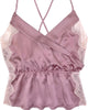 Silk Tuxedo Cami in Soft Plum - thumbnail