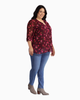 Demi Button Down Floral Blouse - thumbnail