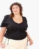 Cora Lace-Up Blouse - thumbnail