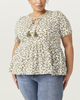 Mieko Peplum Top - thumbnail
