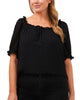 Omni Dotted Frilly Weekend Top - thumbnail