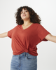 Whisper Cotton V-Neck Tee - thumbnail