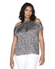 Mary Cold-Shoulder Halter Top - thumbnail
