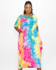 Piper Tie Dye Harem Midi Dress - thumbnail