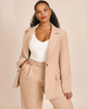Olivia Single Button Boyfriend Blazer - thumbnail