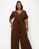 Iris Wrap Pocket Jumpsuit - thumbnail