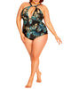 Savannah Island Print One Piece Swimsuit - thumbnail