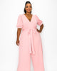 Iris Wrap Pocket Jumpsuit - thumbnail