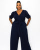 Iris Wrap Pocket Jumpsuit - thumbnail