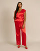 Stretch Crinkle Satin Wrap D-Ring Jumpsuit - thumbnail