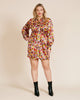 Silk Stretch Satin Short Dress - thumbnail