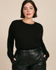 Ribbed Long Sleeve Crew - thumbnail