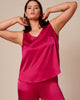Gia V-Neck Silk Shell - thumbnail