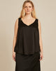 Gia V-Neck Silk Shell - thumbnail