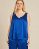 Gia V-Neck Silk Shell - thumbnail