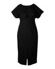 Drop Sleeve Column Dress - thumbnail