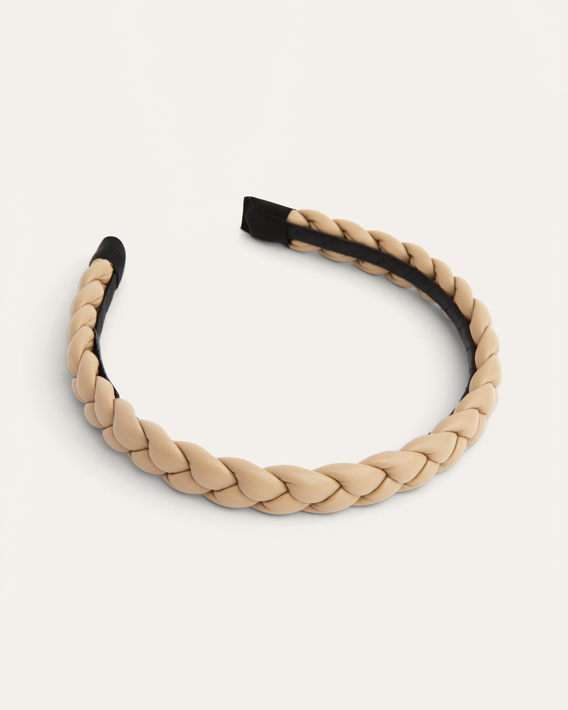 Lina Braided Headband | Ivory