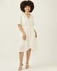 Paulina Embroidered Faux-Wrap Dress - thumbnail