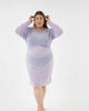 The Ghost Mesh Xray Dress with a Jewel Neckline - thumbnail