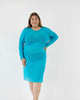 The Ghost Mesh Xray Dress with a Jewel Neckline - thumbnail
