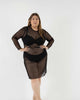 The Ghost Mesh Xray Dress with a Jewel Neckline - thumbnail