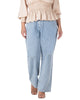 Women's Subtle Distressed Boyfriend Jeans - thumbnail