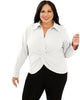 V Neck Knot Front Top - thumbnail