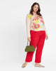 Chloe Corduroy Pant Red - thumbnail