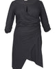 Lina Keyhole Ruched Waist Dress - thumbnail