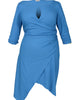 Lina Keyhole Ruched Waist Dress - thumbnail