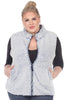 Zip up sherpa vest - thumbnail