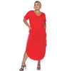 Short Sleeve V-neck Maxi Dress - thumbnail
