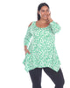Leopard Cold Shoulder Tunic Top - thumbnail