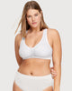 Front-Closure Cotton T-Back Comfort Bra - thumbnail