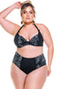 Two Colored Padded Push Up Bikini Top - thumbnail