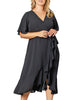 Chloe Crepe Wrap Dress - thumbnail