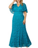 Duchess Lace Evening Gown - thumbnail