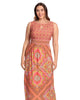 Diamond tile keyhole neck morris maxi dress - thumbnail