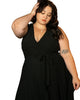 Callie Maxi Dress Crossover Pleated Skirt Lace - thumbnail