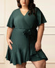 Lilou Dress Cross-Over Angle Flutter Sleeves - thumbnail