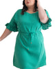 Myriam Dress Belted Shift Linen Blend Solid - thumbnail