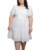 Sofia Dress Tiered Broderie Anglaise White - thumbnail