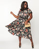 Unique Vintage Plus Size Woodland Creatures Print Alexis Swing Dress - thumbnail