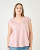 Faith Embroidered Cutout Top - thumbnail